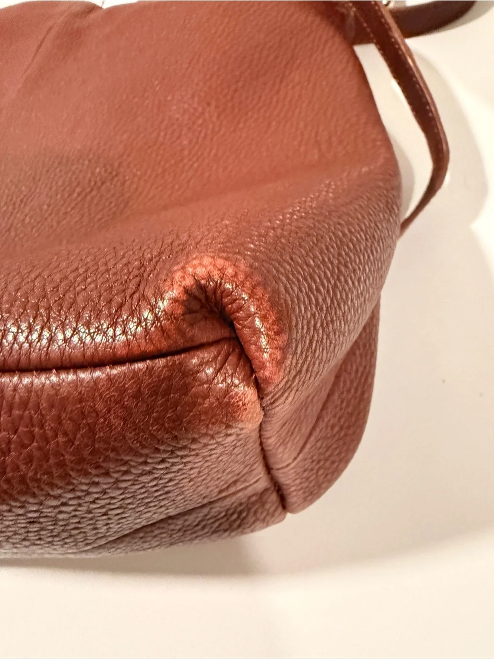 Kelsi Dagger Burgundy Leather Shoulder Bag